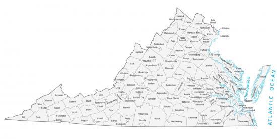 Map Of Virginia Cities And Roads Gis Geography