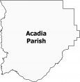 Acadia Parish Map Louisiana
