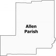 Allen Parish Map Louisiana