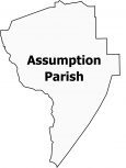 Assumption Parish Map Louisiana