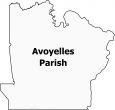 Avoyelles Parish Map Louisiana