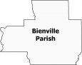 Bienville Parish Map Louisiana