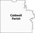Caldwell Parish Map Louisiana