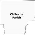 Claiborne Parish Map Louisiana