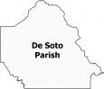 De Soto Parish Map Louisiana