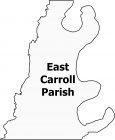 East Carroll Parish Map Louisiana