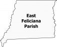 East Feliciana Parish Map Louisiana
