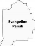 Evangeline Parish Map Louisiana