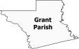 Grant Parish Map Louisiana