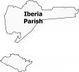 Iberia Parish Map Louisiana