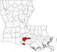 Iberia Parish Map Louisiana Locator