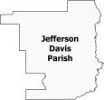 Jefferson Davis Parish Map Louisiana