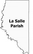 La Salle Parish Map Louisiana