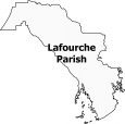 Lafourche Parish Map Louisiana