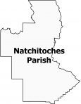 Natchitoches Parish Map Louisiana