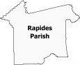 Rapides Parish Map Louisiana