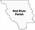 Red River Parish Map Louisiana