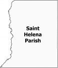 Saint Helena Parish Map Louisiana