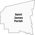Saint James Parish Map Louisiana