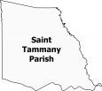 Saint Tammany Parish Map Louisiana