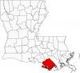 Terrebonne Parish Map Louisiana Locator