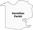 Vermilion Parish Map Louisiana