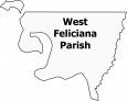 West Feliciana Parish Map Louisiana