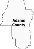 Adams County Map Idaho