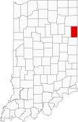 Adams County Map Indiana Locator