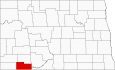 Adams County Map North Dakota Locator