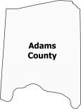 Adams County Map Ohio