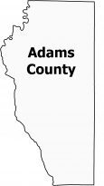 Adams County Map Wisconsin