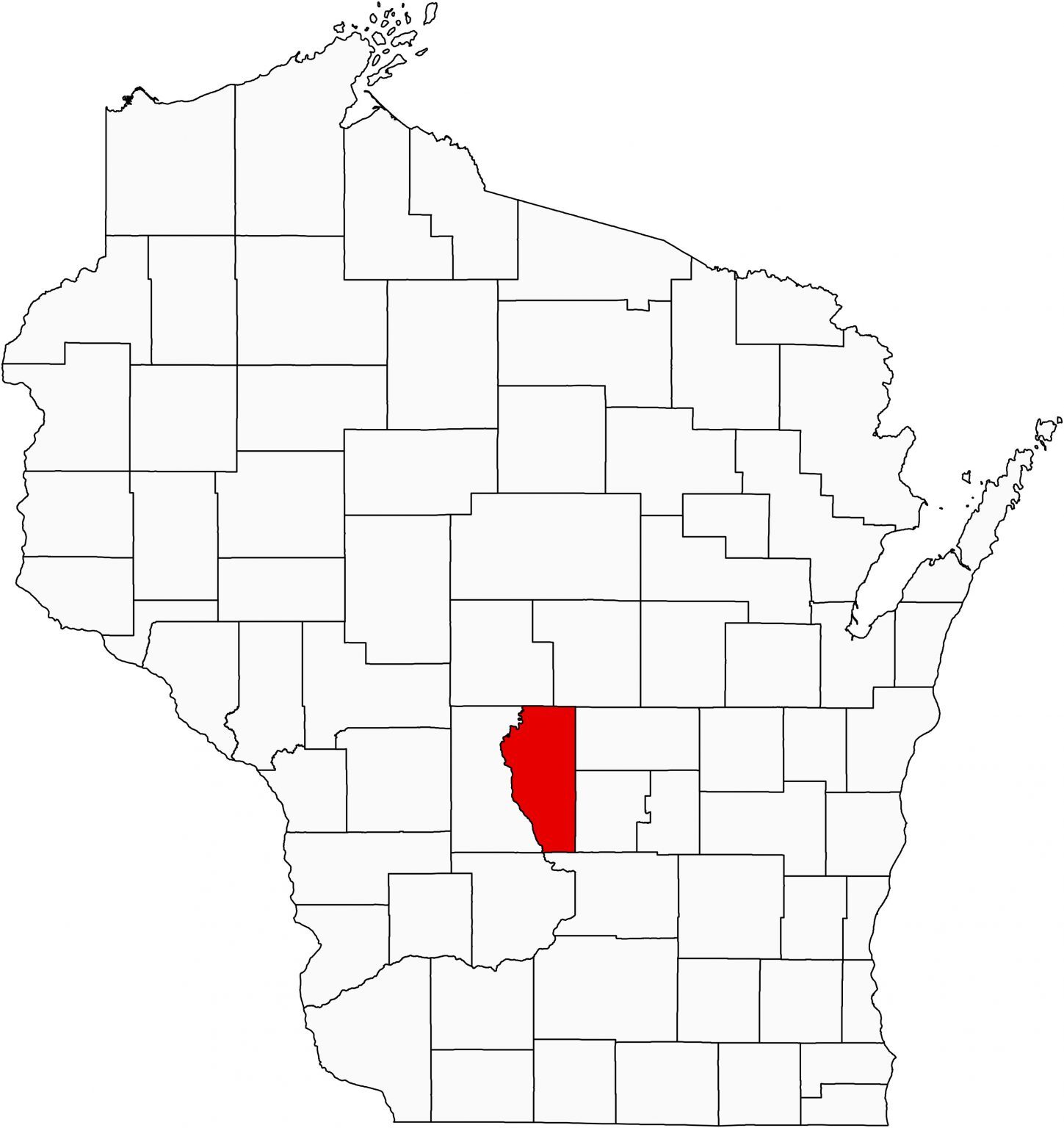 Wisconsin County Map - GIS Geography