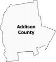 Addison County Map Vermont