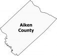 Aiken County Map South Carolina