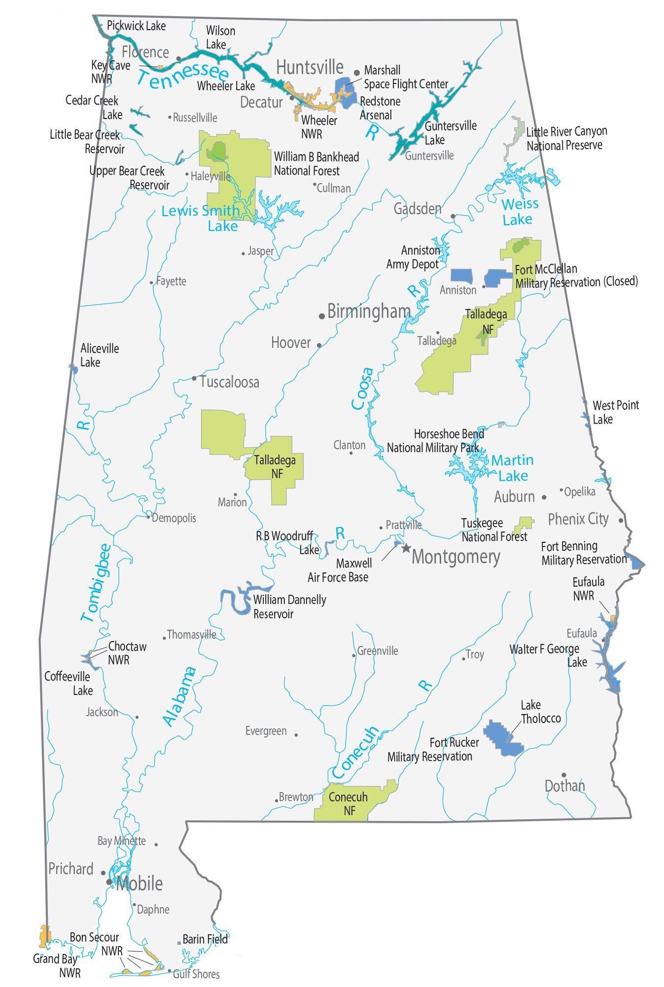 Map Of Mountains In Alabama