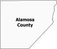 Alamosa County Map Colorado