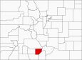 Alamosa County Map Colorado Locator