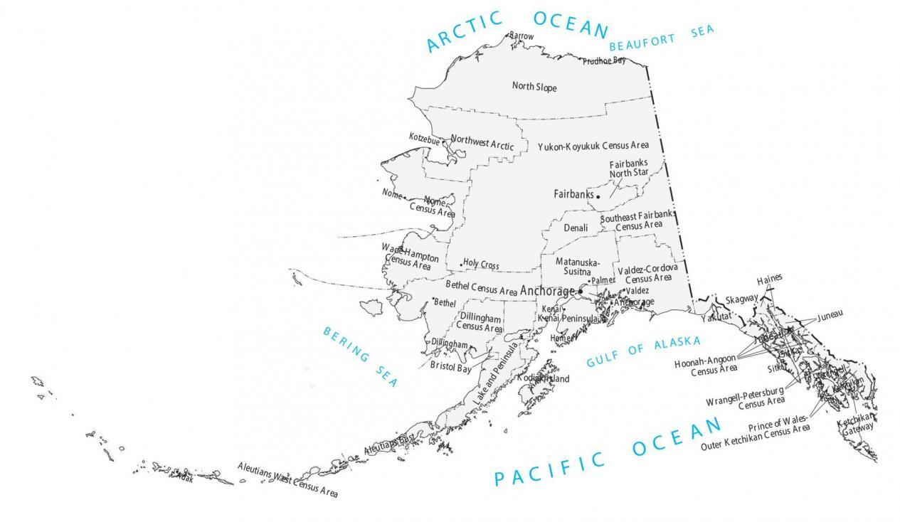 Alaska County Map