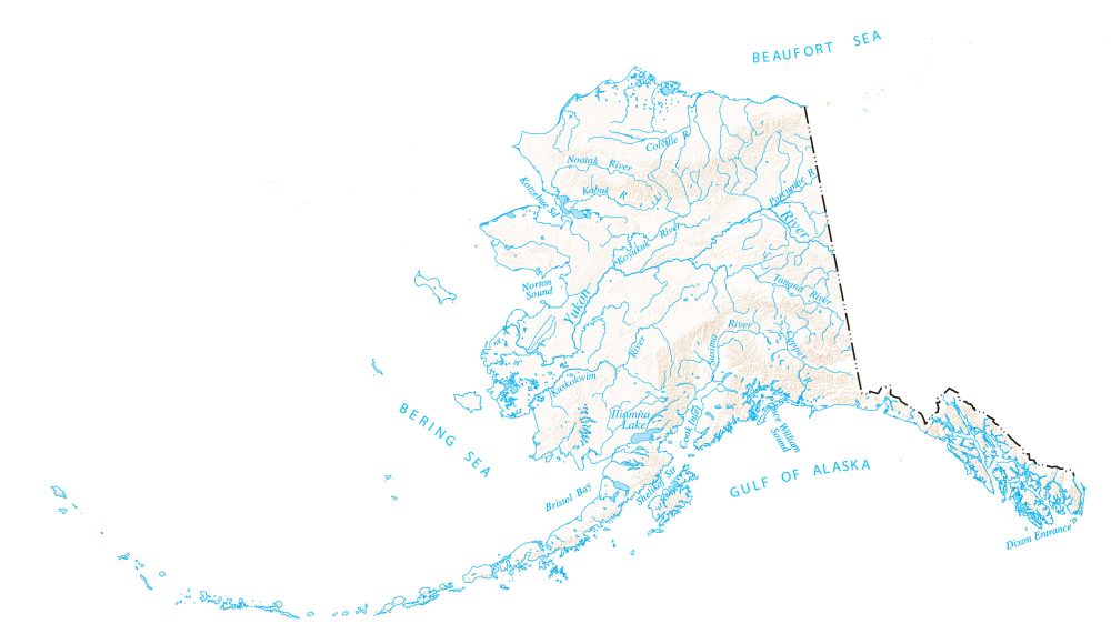 Alaska Lakes Rivers Map