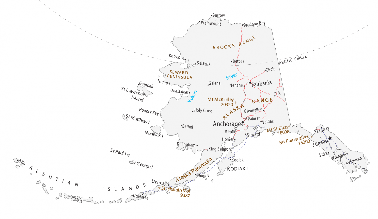 Анкоридж Аляска на карте