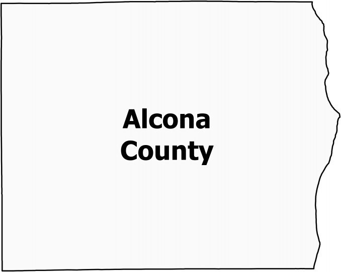 Alcona County Map