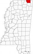 Alcorn County Map Mississippi Locator