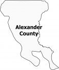 Alexander County Map Illinois Locator