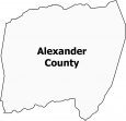 Alexander County Map North Carolina
