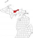 Alger County Map Michigan Locator