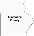 Allamakee County Map Iowa