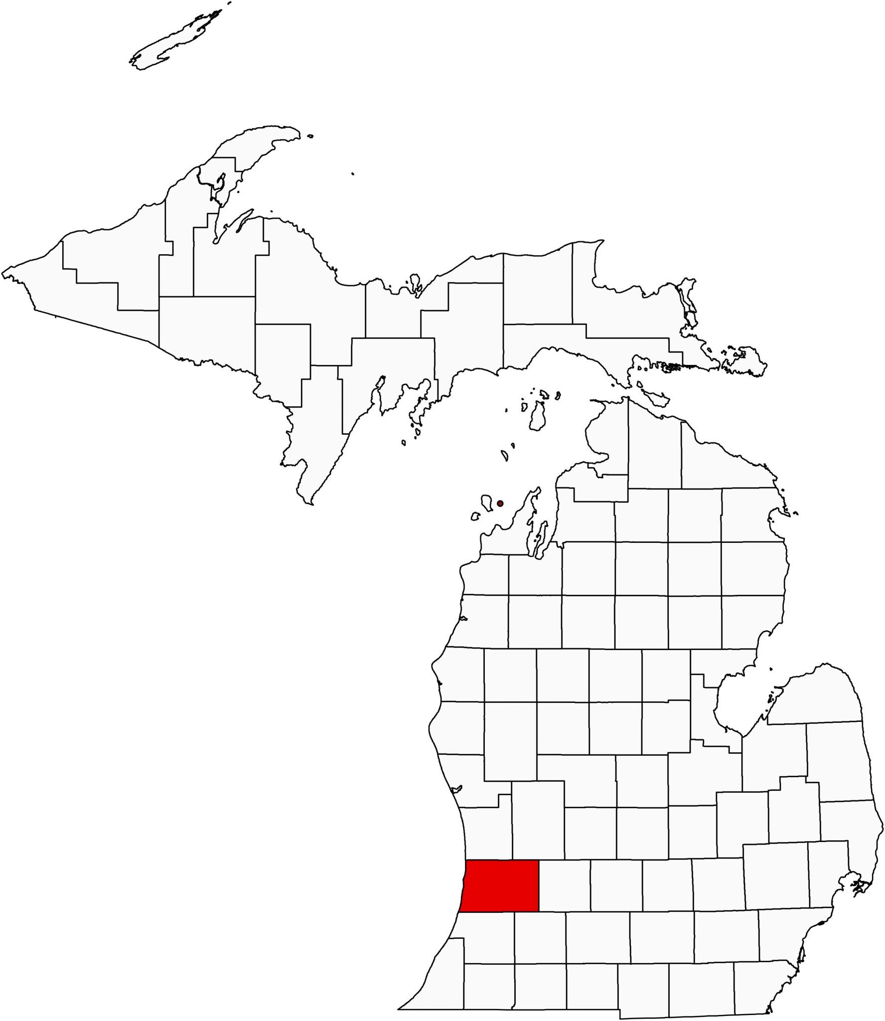 Michigan County Map GIS Geography