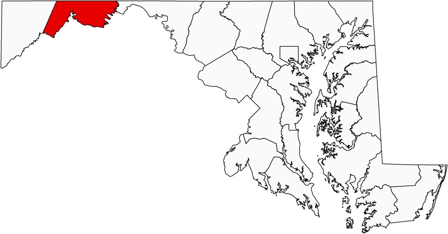 Maryland County Map and Independent City - GIS Geography