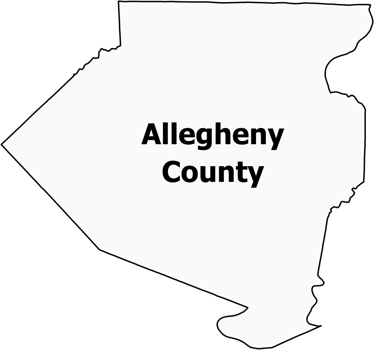 Pittsburgh Allegheny County Map